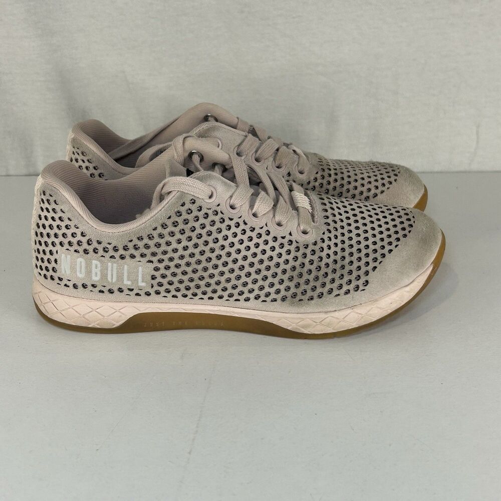 Nobull Pink Suede Shoes Womens 8 Workout Gym Trainers Dusty Pink